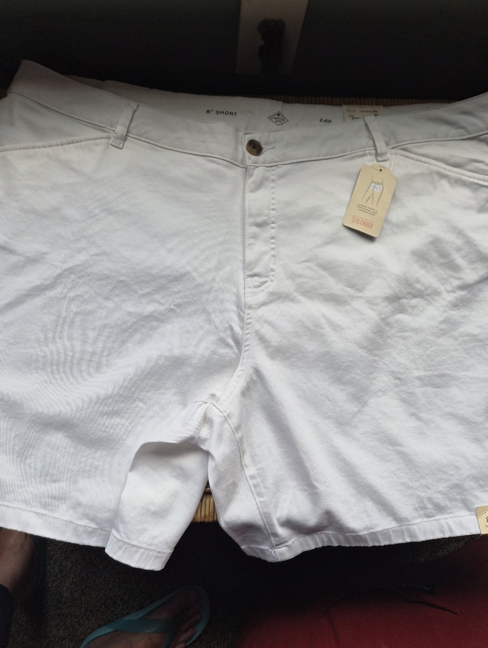 Womens White Casual Shorts